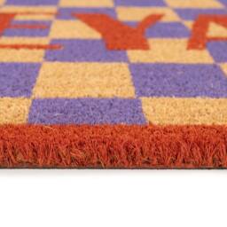 Kukoon Front Door Mat Natural Coir Dirt Catching Rug - Heya in Beige - Size: 45 cm x 70 cm - thumbnail 3