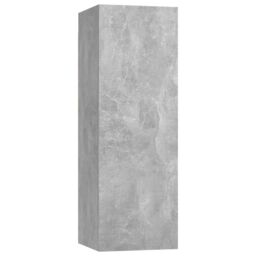 Berkfield Home 3 Piece TV Cabinet Set Concrete Grey Engineered Wood - thumbnail 5