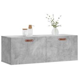 Berkfield Home Wall Cabinet Concrete Grey 100x36.5x35 cm Engineered Wood - thumbnail 3