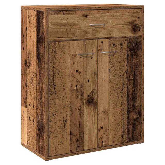 Berkfield Home Sideboard Old Wood 60x30x75 cm Engineered Wood in Brown - Size: 60 x 30 x 75 cm - image 1