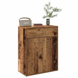 Berkfield Home Sideboard Old Wood 60x30x75 cm Engineered Wood in Brown - Size: 60 x 30 x 75 cm - thumbnail 2