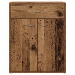 Berkfield Home Sideboard Old Wood 60x30x75 cm Engineered Wood in Brown - Size: 60 x 30 x 75 cm - thumbnail 4