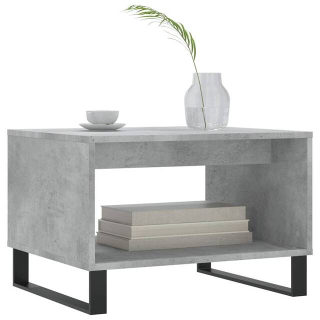 Berkfield Home Decorative Coffee Table Concrete Grey 60x50x40 cm Engineered Wood - Size: 60 x 50 x 40 cm - image 1