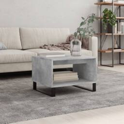 Berkfield Home Decorative Coffee Table Concrete Grey 60x50x40 cm Engineered Wood - Size: 60 x 50 x 40 cm - thumbnail 2