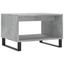 Berkfield Home Decorative Coffee Table Concrete Grey 60x50x40 cm Engineered Wood - Size: 60 x 50 x 40 cm - thumbnail 3