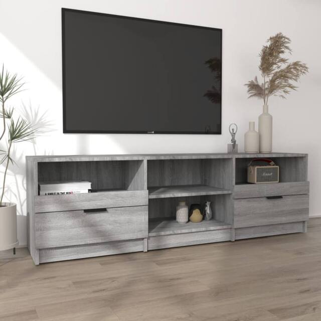 Berkfield Home TV Cabinet Grey Sonoma 150x33.5x45 cm Engineered Wood - image 1