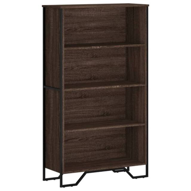 Berkfield Home Bookcase Brown Oak 80x31x137.5 cm Engineered Wood - image 1