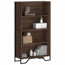 Berkfield Home Bookcase Brown Oak 80x31x137.5 cm Engineered Wood - thumbnail 2