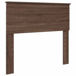Berkfield Home Bed Frame with Headboard Brown Oak 100 x 200 cm Solid Pine Wood - thumbnail 6