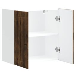 Berkfield Home Kitchen Wall Cabinet Lucca Smoked Oak Engineered Wood in Brown - thumbnail 6