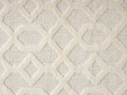 Desire Rugs Isabella Living Room Area Rugs - Embossed Imperial Trellis Design in Cream - Size: 80 cm x 150 cm - thumbnail 5
