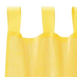 Berkfield Home Voile Curtains with Loops 2 pcs Yellow 140x140 cm - thumbnail 5