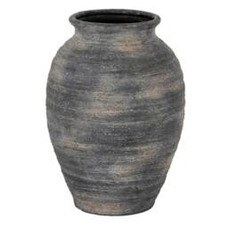 Lemon Pavilion Furniture and Decor Marra Medium Olpe Vase - Ceramic - L26 x W26 x H34 cm - Black - thumbnail 1