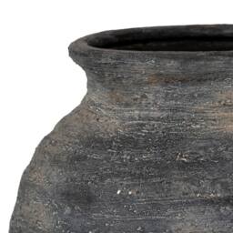 Lemon Pavilion Furniture and Decor Marra Medium Olpe Vase - Ceramic - L26 x W26 x H34 cm - Black - thumbnail 4