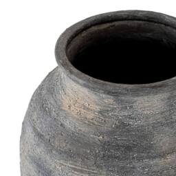 Lemon Pavilion Furniture and Decor Marra Medium Olpe Vase - Ceramic - L26 x W26 x H34 cm - Black - thumbnail 2