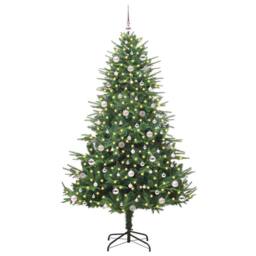 Berkfield Home Artificial Pre-lit Christmas Tree with Ball Set Green 240 cm - thumbnail 3