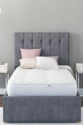 Aspire UK Made Support Rolled Mattress in White - Size: Small Single - thumbnail 3