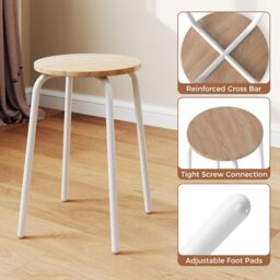 Costway 3-Piece Wooden Dining Set Kitchen Table & 2 Chairs in White - thumbnail 5