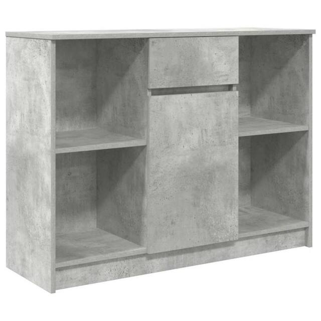 Berkfield Home Sideboard with Drawer Concrete Grey 101x35x76 cm Engineered Wood - Size: 101 x 35 x 76 cm - image 1