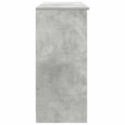 Berkfield Home Sideboard with Drawer Concrete Grey 101x35x76 cm Engineered Wood - Size: 101 x 35 x 76 cm - thumbnail 7