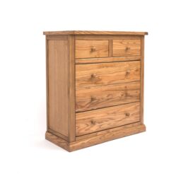 Cabinet Bits Salerno 5 Drawer Chest of Drawers Wood Knob in Natural - thumbnail 2