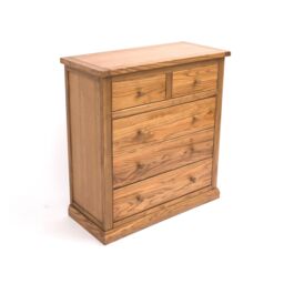 Cabinet Bits Salerno 5 Drawer Chest of Drawers Wood Knob in Natural - thumbnail 3