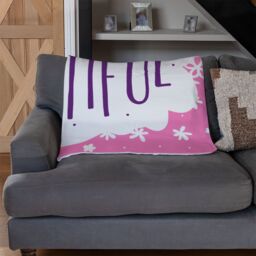 Benjamin Tate Design Life Is Beautiful Blanket in Natural - Size: 120 cm x 150 cm - thumbnail 2
