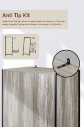 Home Discount Vida Designs Brooklyn 2 Door Wardrobe Storage Bedroom Furniture 1800 x 830 x 520 mm in Grey - thumbnail 6