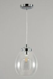 BHS Lighting Zeta Bathroom Pendant Ceiling Light in Silver - thumbnail 2
