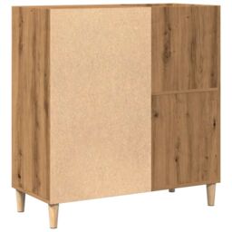 Berkfield Home Record Cabinet Artisan Oak 84.5x38x89 cm Engineered Wood in Brown - thumbnail 6