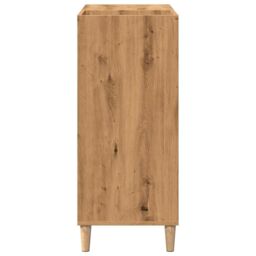 Berkfield Home Record Cabinet Artisan Oak 84.5x38x89 cm Engineered Wood in Brown - thumbnail 5
