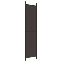 Berkfield Home 5-Panel Room Divider Brown 250x220 cm Fabric - thumbnail 6