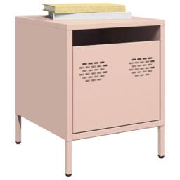 Berkfield Home Timeless Bedside Cabinets¬†2 pcs Pink 35x39x43.5 cm Steel - thumbnail 2