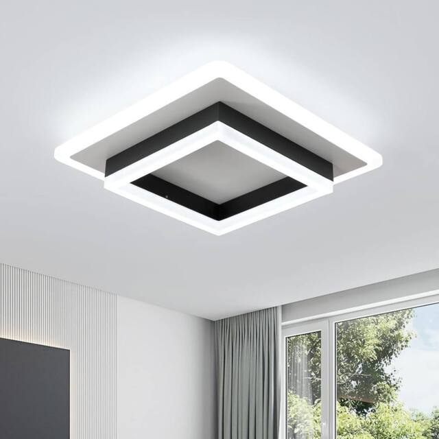 Pheashine Modern LED Ceiling Light 30 W 3250 LM Cold White 6500 K in Black - image 1