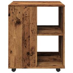Berkfield Home Rolling Cabinet Old Wood 60x53x72 cm Engineered Wood in Brown - Size: 60 x 53 x 72 cm - thumbnail 5