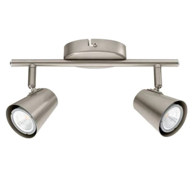 EONLION 2 Way Ceiling Spotlight Adjustable Downlight Fitting LED Bulbs in Silver - image 1