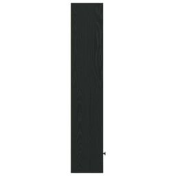 Berkfield Home Bookcase Black Oak 31x24x127 cm Engineered Wood - Size: 31 x 24 x 127 cm - thumbnail 5