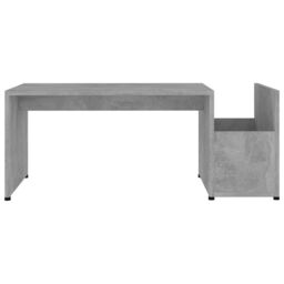 Berkfield Home Coffee Table Concrete Grey 90x45x35 cm Engineered Wood - Size: 90 x 45 x 35 cm - thumbnail 4