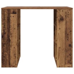 Berkfield Home Corner Desk Old Wood Solid Reclaimed Wood Medium Corner Desk in Brown - thumbnail 4