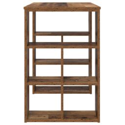 Berkfield Home Corner Desk Old Wood Solid Reclaimed Wood Medium Corner Desk in Brown - thumbnail 5