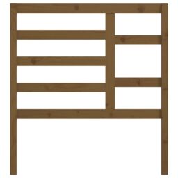 Berkfield Home Bed Headboard Honey Brown 106x4x104 cm Solid Wood Pine - Size: 106 x 4 x 104 cm - thumbnail 4