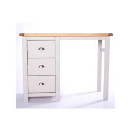 Cabinet Bits Argenta 3 Drawer Dressing Table Set Chrome Cup Handle in Light Grey - thumbnail 2