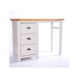 Cabinet Bits Argenta 3 Drawer Dressing Table Set Chrome Cup Handle in Light Grey - thumbnail 3