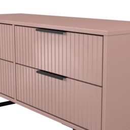 Ready Assembled 2 U Menai 4 Drawer Bed Box (Ready Assembled) in Dusty Pink - thumbnail 5