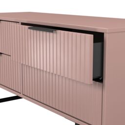 Ready Assembled 2 U Menai 4 Drawer Bed Box (Ready Assembled) in Dusty Pink - thumbnail 6