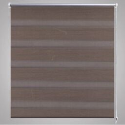 Berkfield Home Zebra Blind 80 x 175 cm Coffee in Brown - thumbnail 4