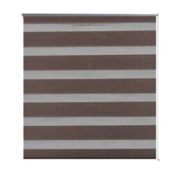 Berkfield Home Zebra Blind 80 x 175 cm Coffee in Brown - thumbnail 2