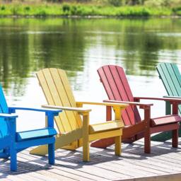 Wyld and Coco Yellow Outdoor Garden Chair Weather Resistant Modern Faux Wood