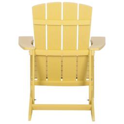 Wyld and Coco Yellow Outdoor Garden Chair Weather Resistant Modern Faux Wood - thumbnail 6