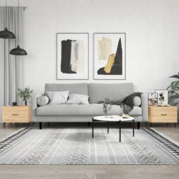 Berkfield Home Coffee Tables 2 pcs Sonoma Oak 50x50x40 cm Engineered Wood in Brown - Size: 50 x 50 x 40 cm - thumbnail 2